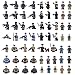 Produktbild 15000P 62St. Mini Soldaten Figuren Set SWAT Team Polizei Minifiguren Satz Adventskalender Inhalt Bausteine für Kinder
