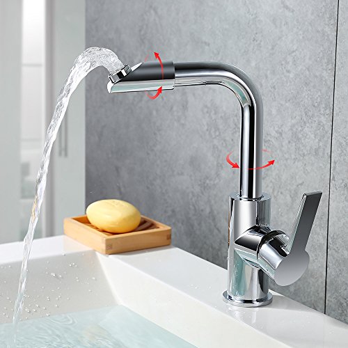 Homelody Chrom Wasserhahn Küche Spültischarmatur Küchenarmatur Armatur Spüle Mischbatterie Waschbeckenarmatur - 3