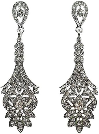 Ehvan® Women's Pendule Series All starts String latin Vintage Royal & classic Drop Earring, 2 3/4 "Sliver