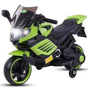 GoodLuck Baybee Rechargeable Battery Operated Ride-on Bike and Baby Ride on/Kids Ride on Toys -Kids Bike - Baby Bike for Kids to Drive Toy Bike Suitable for Boys & Girls Age 1-3 Years (Glimmer Green)