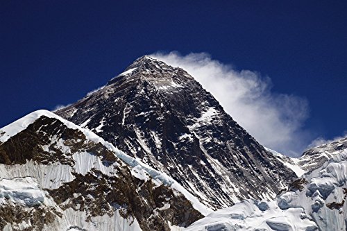 Preisvergleich Produktbild Artland Wandbilder selbstklebend aus Vliesstoff oder Vinyl-Folie Gerhard Albicker Schneefahne am Mount Everest Landschaften Berge Fotografie Blau C7VD