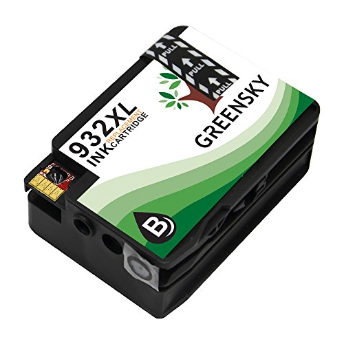 GREENSKY Kompatible für HP 932XL 933XL Tintenpatronen Ersatz für HP Officejet 6100 6600 6700 7110 7510 7610 7612 Drucker – (1 Schwarz 1 Blau 1 Rot 1 Gelb) - 3