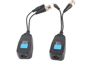 ZERONE 1 para pasywnych CCTV Coax BNC Video Power Balun do złącza RJ45 do sygnałów HD-CVI, HD-TVI, HD-AHD