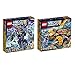 Produktbild Lego NEXO Knights 2er Set 70354 70356 Axls Krawallmacher + Der sturmische Steinkoloss