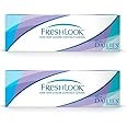 VisionsIndia Freshlook Daily Contact Lens Zero Power Combo (Blue and Grey) - Pack of 20 Lens