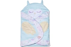 Baby Annabell Sweet Dreams 706886 torba do przewijania, oryginalne akcesoria dla lalek w rozmiarach 36 cm i 43 cm, dla małych dzieci, zawiera składane części boczne, można prać ręcznie, nadaje się dla
