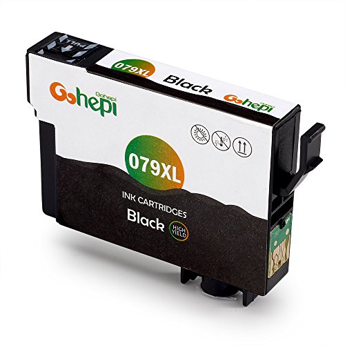 Gohepi T079XL Kompatibel für Tintenpatronen Epson T079 T0791 T0792 T0793 T0794 T0795 T0796, 7er-Pack Arbeiten mit Epson Stylus Photo PX830FWD PX820FWD PX730WD P50 PX720WD PX700W 1500W PX810FW PX710W 1400 PX660 PX650 Patronen - 2