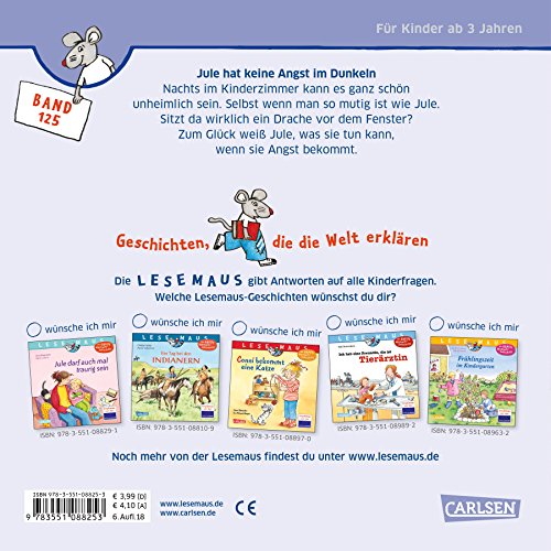 Book's Cover of Jule hat keine Angst im Dunkeln