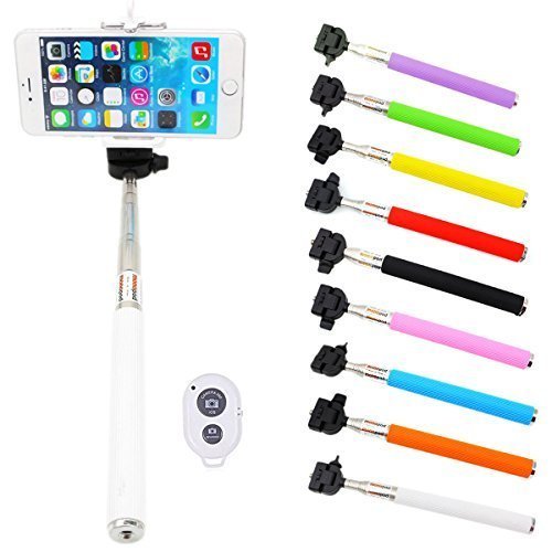 dizauLErweiterbare Aluminiumlegierung Teleskopstange Selfie Einstellbare Selbstsperre Teleskop Self Portrait Selfie-Stick Kamera-Auslser Selbstauslser + Bluettoth Fernbedienung fr kamera und smartphone(iphone 4,iphone 4S,iphone 5,iphone 5S,iphone 5C,iphone 6,iphone 6 plus,Samsung galaxy S5/S4/S3,Samsung Note 2,Samsung G7109,Samsung G3588V,Sony Z2(L50T),Sony T2(XM50T),Sony Z(L36H),Sony(L39U),HUAWEI 3X ,HUAWEI 3C,HUAWEI P7/P6,HUAWEI G730,HUAWEI MATE2, MEIZU MX3/MX2 etc )in wei