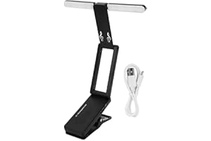 DILWE Luz LED Ajustable, Ideal para iluminación en exteriores o interiores, Lámpara Portátil Recargable, Diseño compacto y duradero, para músicos, fotógrafos, viajeros, jardineros y campistas