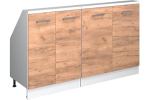‎VICCO Vicco Dachschrägenschrank-Set Rion, Goldkraft Eiche/Weiß, 2er Set