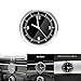 Price comparison product image Car Clock Car Vent Perfume Clock Car Dashboard Small Round Analog Quartz Clock Stick-On Clock Car Ornaments Accessories (Golden) (Black)