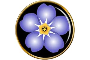 FAMILY CRESTS Forget-me-not Pin Badge