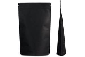 Lacers Standbodenbeutel Kraftpapier mit Druckverschluss – Nachhaltig, ALU-Frei, Wiederverschließbar – Hochwertige Verpackung mit hoher Barriere – Standbeutel für Lebensmittel, Kaffee, Tee