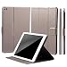 Produktbild iCues Apple iPad Mini 4 Manzano Tasche | 360° Standfunktion Puppy Anthrazit Metallic | Stand Leder - Imitat Book Klapphülle Schutz Etui zum aufklappen Flip Case Schutzhülle Booklet Hülle Wallet