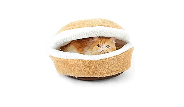 hamburger cat bed