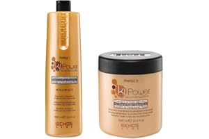 Kit Ki-Power EchosLine - Shampoo (Phase 1) 1000 ml + Maschera (Phase 2) 1000 ml