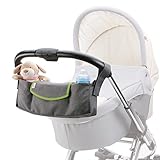 DIAGO 30070.75277 Deluxe Kinderwagen Organizer grau/grün