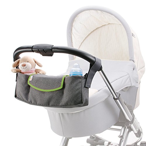 DIAGO Deluxe Pram Organiser Grey/Green