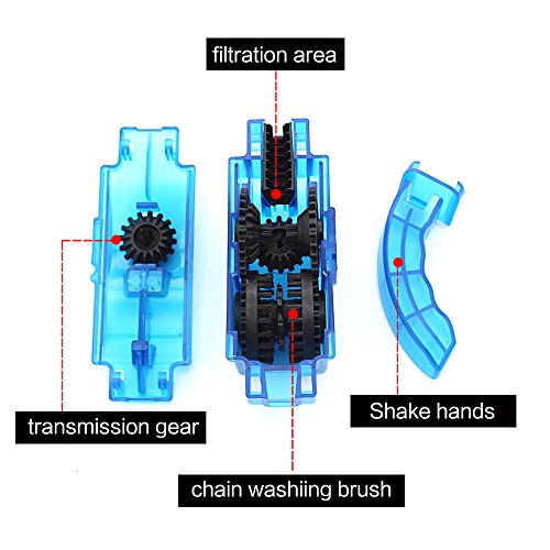 Mture Fahrrad Kettenreinigungsgerät Cycling Bike Bicycle Chain Cleaner – Blau - 5