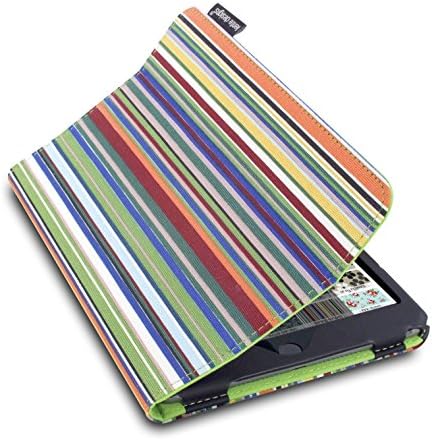 Lente Designs® Apple iPad Mini 4 folio cover case in our stylish 'Stirling Stripes' fabric