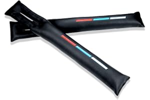 HBANMK 2 Stück Autositz Lückenfüller Für Audi Q2 Q3 Q4 Q7 TT TTS TT-RS, Auto Sitzlückenfüller, Autositz-Spaltfüller, Auslaufsicher Autositz Gap Stopper Universal Innere Zubehör,A Black