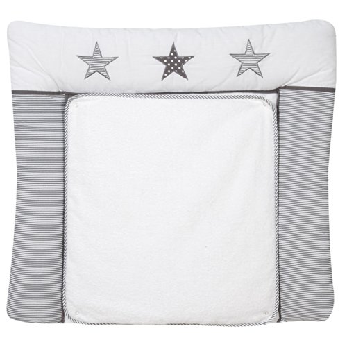 Preisvergleich Produktbild Schardt Wickelauflage mit Stickerei 80x75 cm Stern grau