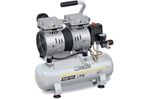 Mecafer 425513 Compresseur Silencieux 59 dB 6L/0,75HP/8 bar