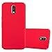 Produktbild Cadorabo Hülle für Motorola Moto G4 / Moto G4 Plus - Hülle in Frosty ROT – Hardcase Handyhülle im matten Frosty Design - Schutzhülle Bumper Back Case Cover