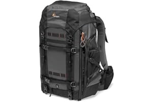 Lowepro Pro Trekker BP 550 AW II, Camera Bag, Backpack with Recycled Fabric, Fits 15”Laptop or Tablet, Maxfit Dividers, Weatherproof Cover, Mirrorless DSLR Case, Black Dark Grey, LP37270-GRL