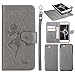 Price comparison product image ZXK CO iPhone 7 Plus Wallet Case, iPhone 8 Plus Magnetic PU Leather Wallet Case,2 in 1 Removable Protective Flip Case with With Card Slot Cash compatible for iPhone 7 Plus iPhone 8 Plus,5.5"(Gray)