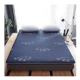 Qiongjie Tatami Matelas, Matelas De Lit Pliant Épaissie Matelas en Latex Antidérapant Matelas Respirant Matelas Étudiant Matelas pour La Maison Camping Yoga,A,180x200cm