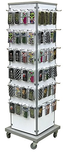 Preisvergleich Produktbild scarlet display / Verkaufsständer »Tornado«; Drehsäule für bspw. Handyzubehör, Handyhüllen, Ladegeräte, Ersatzteile, Modeschmuck, Schmuck, Accessoires, Ketten, Ohrringe etc; drehbar & kompakt