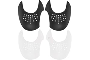 Jdomall Escudo de Zapatos -2 Pares, Protectores para Zapatillas de Deporte, Arrugas de Zapatos Antiarrugas, Prevenga Hendidura del Pliegue del Calzado Deportivo