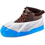 Überschuhe mit verstärkter Antirutsch-Sohle 9g extra stark von ISC H&S flüssigkeitsundurchlässig dicht Einheitsgröße frustrationsfrei, Einweg, 50 Stück Profi-Packung * AKTION * REDUZIERT *