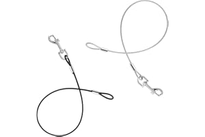 TINKBER Przedłużacz smyczy dla psa odporny na żucie, krótki przedłużacz smyczy dla psa, do treningu, bez żucia, nadaje się dla małych, średnich i dużych psów, 2 szt