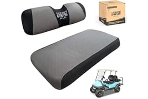 10L0L Sitzbezug für Golfwagen, waschbar, Netzgewebe, passend für die meisten EZGO Club Car DS (Grau + Schwarz)