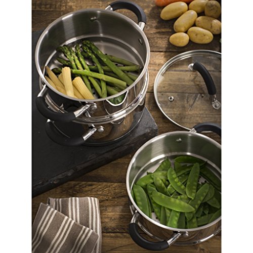 Swan 8pce Stainless Steel Pan Set with Silicone Handles