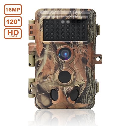 Price comparison product image DIGITNOW! Trail Camera 16MP 1080P HD Waterproof,  Wildlife Hunting Scouting Game Camera with 40Pcs IR LED Infrared Night Vision Up to 65FT / 20M