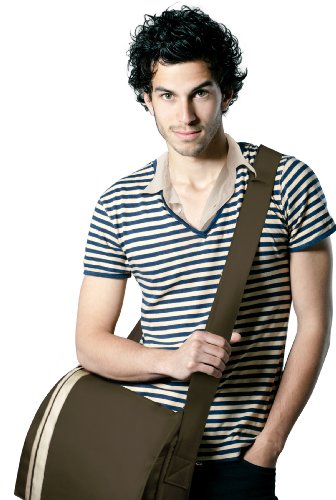 Speedlink Courier Umhängetasche für Laptop 46,7 cm (18,4 Zoll) (verstellbarer Schultergurt, Klettverschluss, extra großes Notebookfach) braun - 3