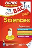 Objectif Bac Fiches Détachables Sciences 1ère Es/L