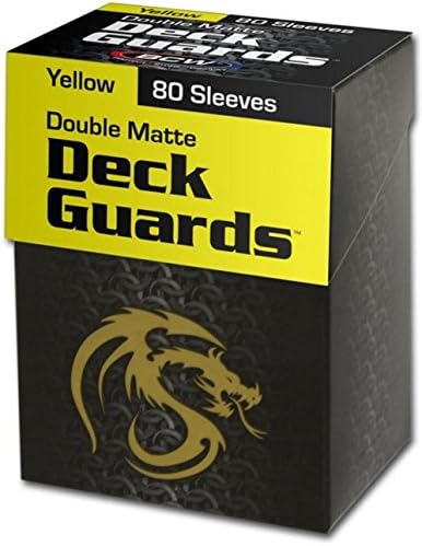 BCW - Deck Guards Double Matte Card Sleeves Yellow - 80 Sleeves