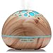 Produktbild AVAWAY Aroma Diffuser 300ML LED Elektrische Luftbefeuchter Duftöldiffusor Ultraschall Vernebler Aromatherapie Öle Diffusor Duftzerstäuber Humidifier Holzmaserung mit 7 Farben und 4 Timer