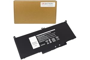 DR. BATTERY F3YGT Laptop Battery Compatible with Dell Latitude 12 7000 7280 7290/13 7000 7380 7390/14 7000 7480 7490 Series DM3WC 2X39G KG7VF 451-BBYE 453-BBCF [7.6 V / 60Wh]