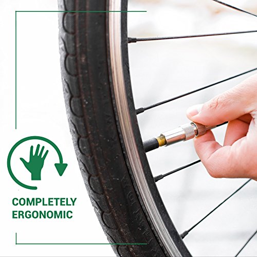 Mini Fahrradpumpe – Hohe Aluminiumlegierung, Innere Drucktechnologie, Ballpumpe, Minipumpe, Reifenpumpe, Pumpe Fahrrad, Luftpumpe Fahrrad, Fahrrad Luftpumpe klein von Opul - 2