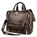 Produktbild Satchel Messenger Laptop Shoulder Briefcase Leder Notebooktasche 17 Zoll Wasserdicht Business Tasche Umhängetasche Schultertasche für 17 Zoll Laptop Ordi