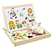 Produktbild Lance Magnetisches Spielzeug Magnet Doodle aus Holz Zeichnung Maltafel für Kinder ab 3 Jahren (A)