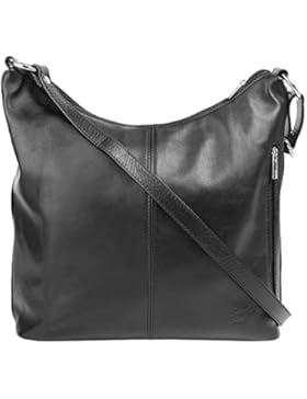SAMANTHA LOOK Shopper ECHT LEDER schwarz Damen