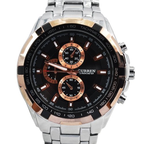 CURREN Male Quarzwerk Zifferblatt Analog Deluxe Style White Wrist Herrenuhr CURREN Male Quarzwerk Zifferblatt Analog Deluxe Style White Wrist Herrenuhr