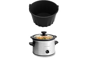 HDAKDDHG Revestimientos de silicona para olla de cocción lenta ovalada de 6 a 8 cuartos de galón, reutilizable y a prueba de fugas, apto para lavavajillas, para olla de 6 cuartos de galón